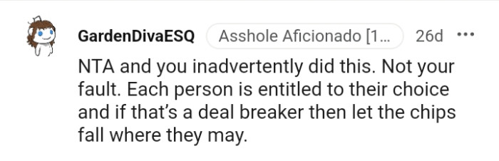 Each Person Is Entitled to Their Choice