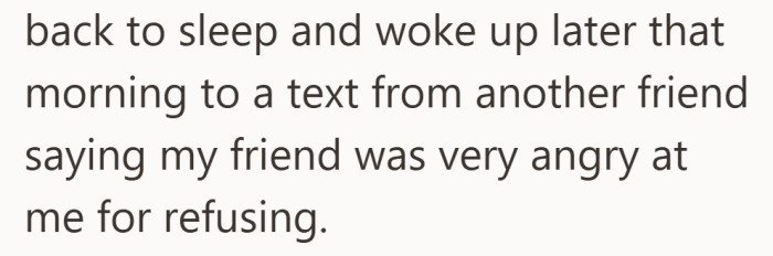 He went back to sleep, but the fallout was already brewing.