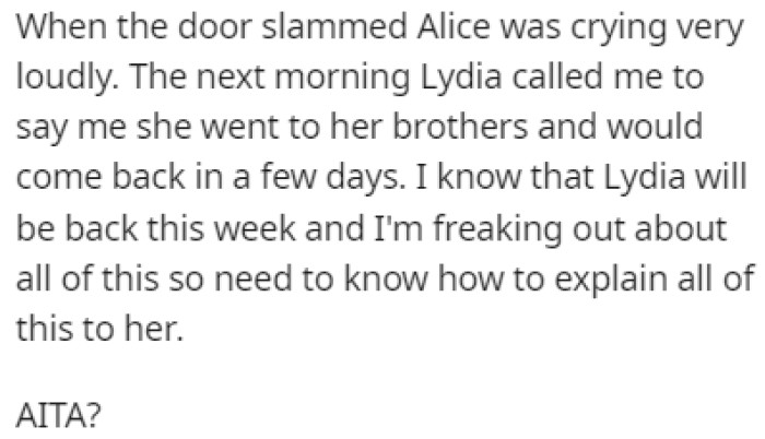 OP is Now Left Wondering if He Did Anything Wrong