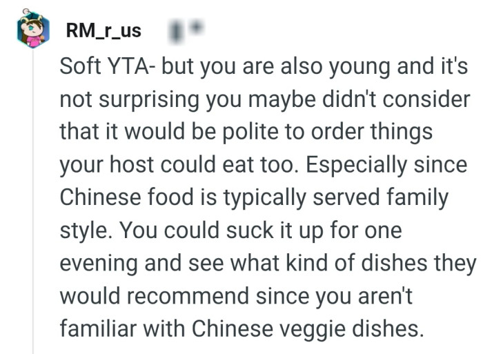 The OP could suck it up for one evening