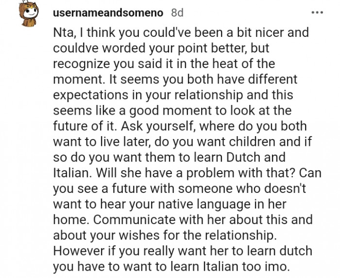 13. Do you see a future with her?