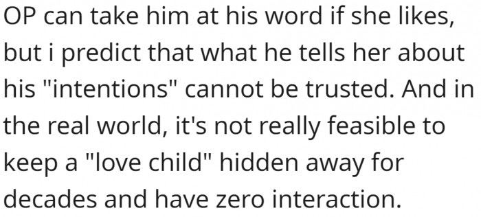 And in the real world, it's not really feasible to keep a 