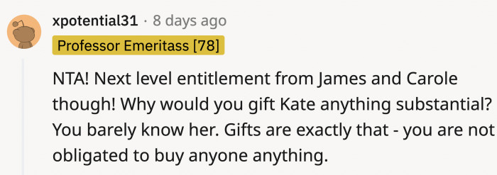 And it might be a gift that she has been thinking of for a while to give to Charlotte.