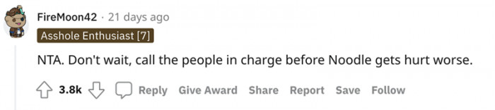 Call the people in charge now