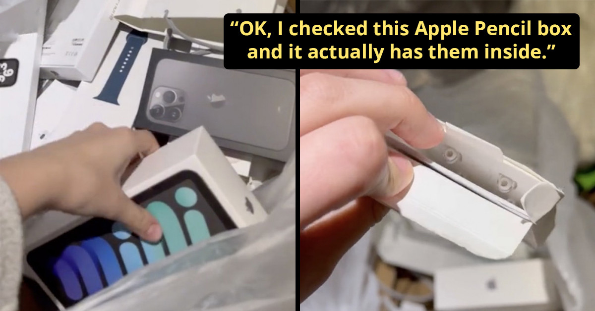 Woman Shows Off What She Found While Dumpster Diving at Apple Store, and the Internet Is Pretty Surprised