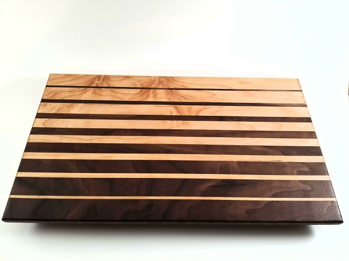 "Maple And Walnut Edge Grain Cutting Board I Made"
