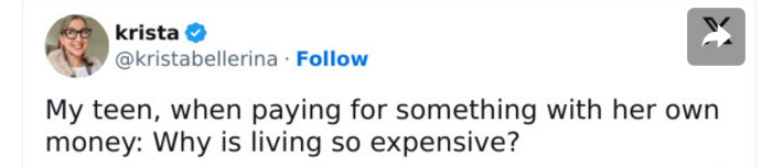 7. Now she knows what “responsibility” feels like
