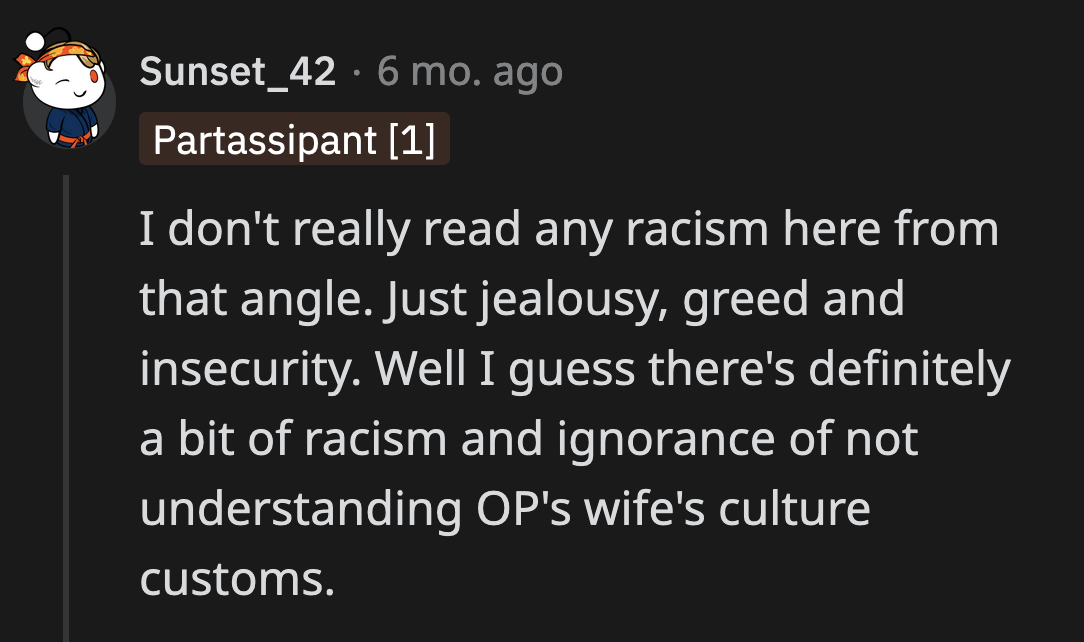 Insecure or racist? Neither is a good look.