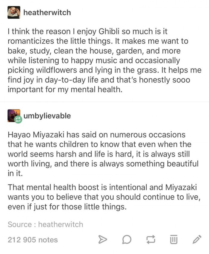 8. There is always something beautiful in Ghibli's movies