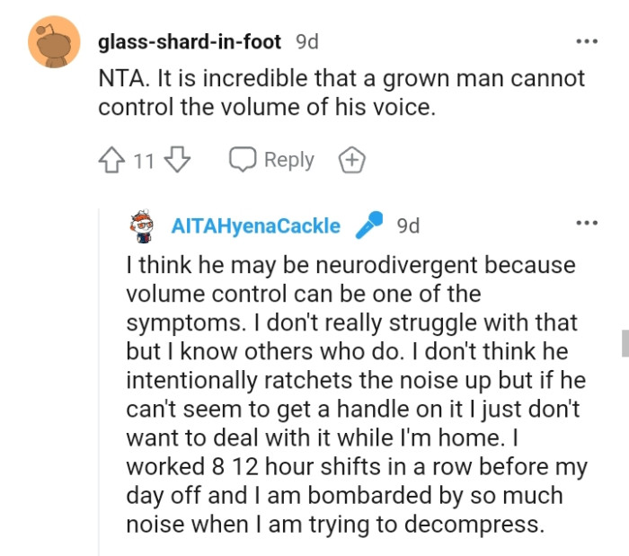 Control your volume.