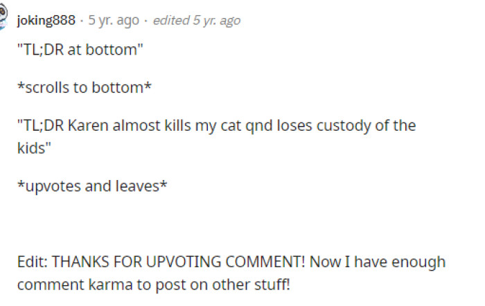Some people offered genuine advice, while others made jokes in the comments because it's amusing to see how quickly most of us recognized that the entitled mom was in the wrong here.