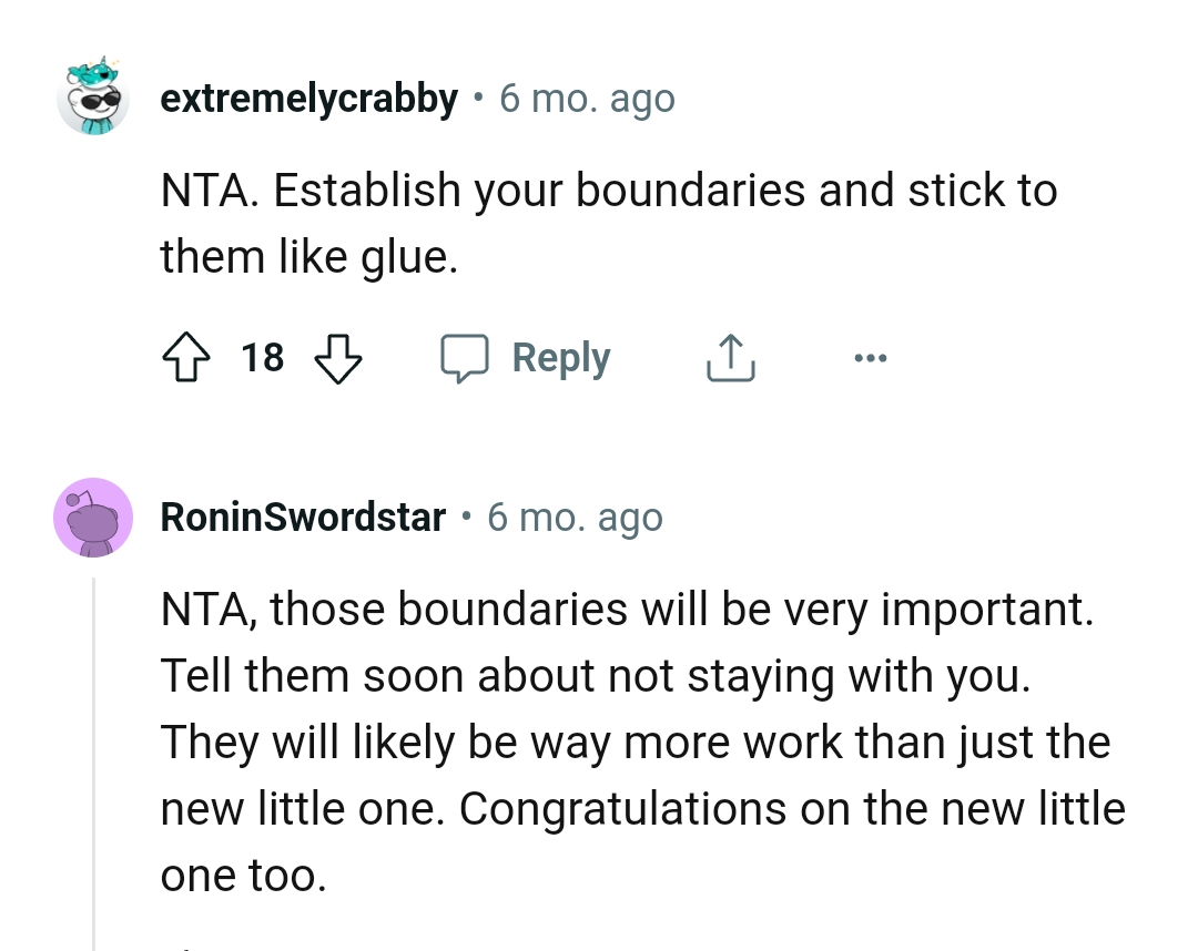 Those boundaries will be important