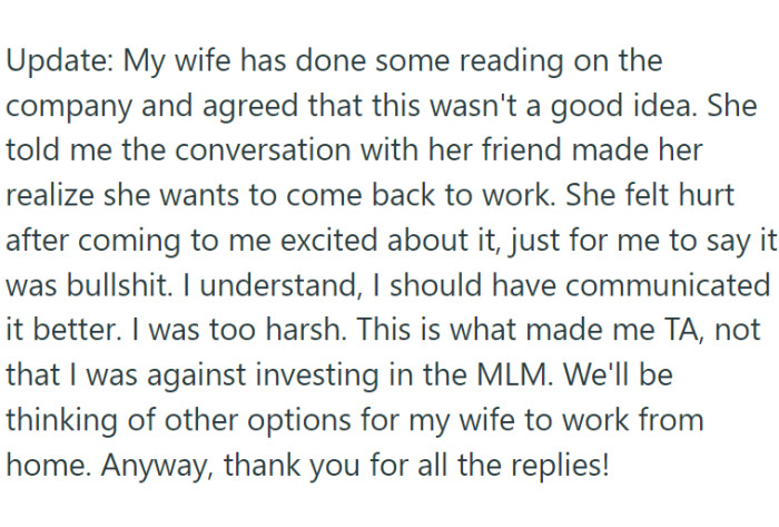 OP posted an update.