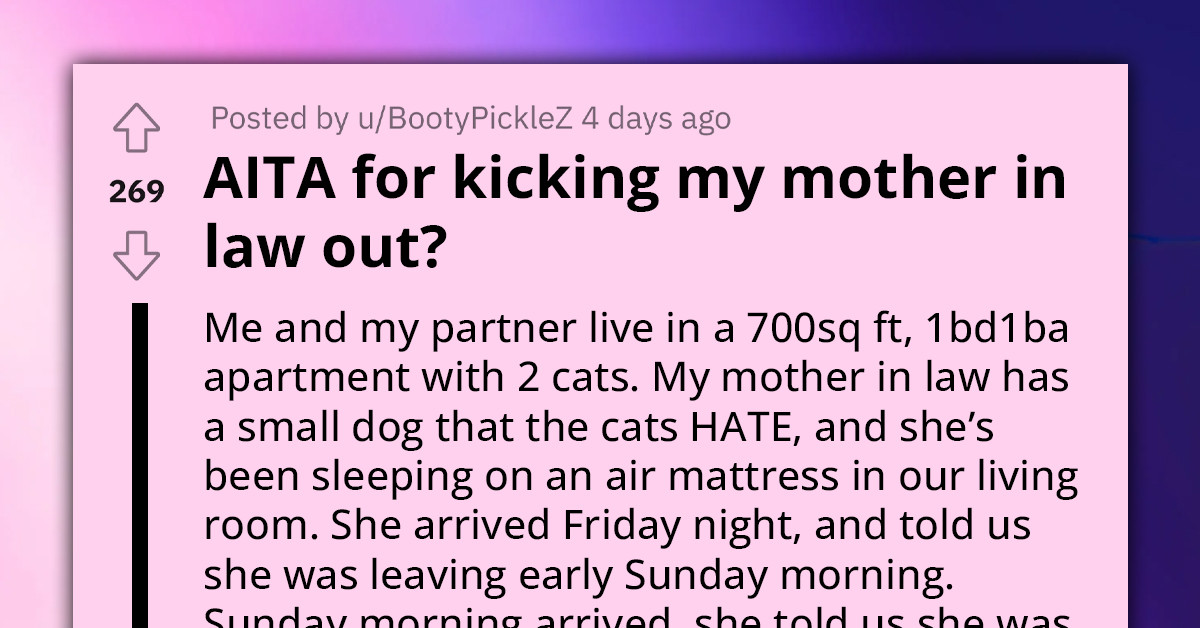 Man's Fed Up With Mother-In-Law And Her Dog Messing Up His Quiet Cat Life, Tells Her To Find A Hotel