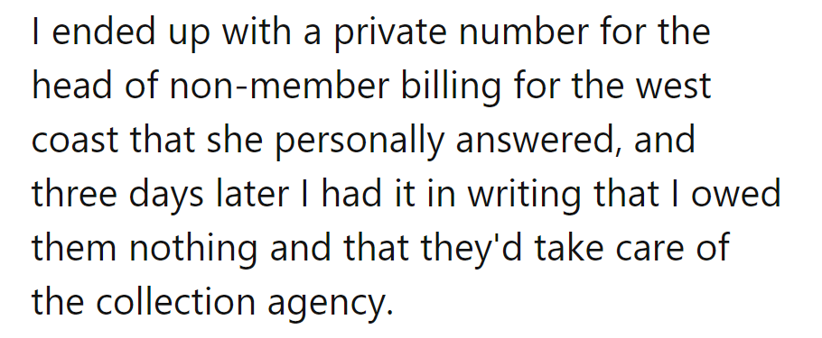 From hotline to 'no-line' in three days flat! Dodging bills like a pro, with a VIP assist from the billing bigwig.