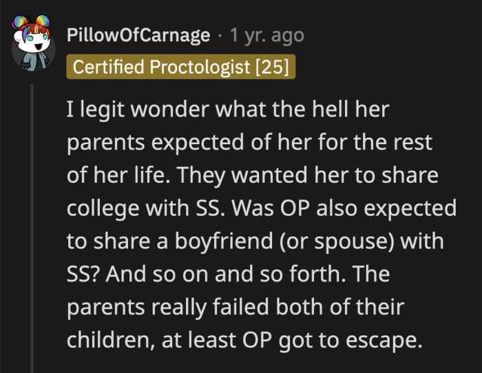I Shudder When I Imagine What Would Have Happened If OP Chose to Stay at Home and Endure What Their Parents Threw Her Way