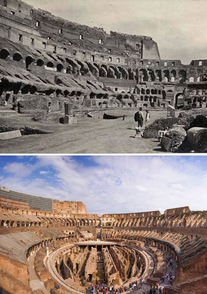 Not Everyone Knows The Immense Complexity Of The Colosseum's Hypogeum Under Its Wooden Floor