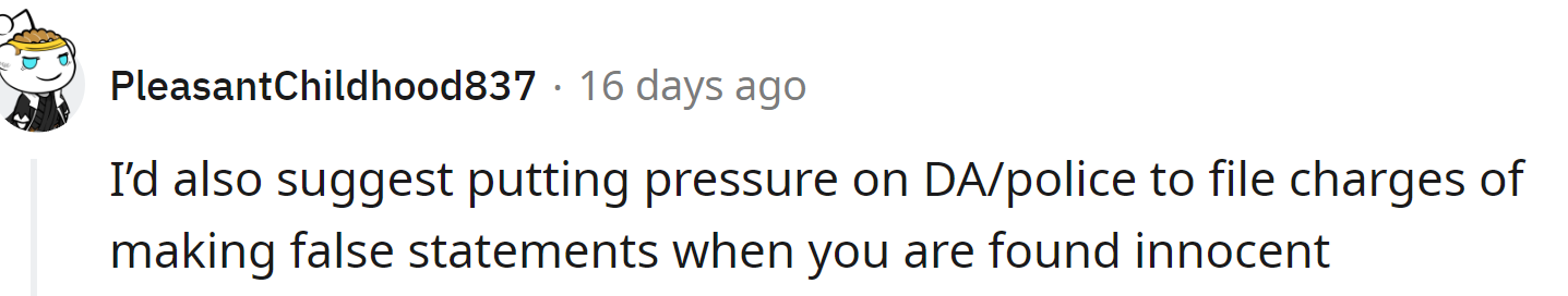 And they advise OP to file charges against the company.