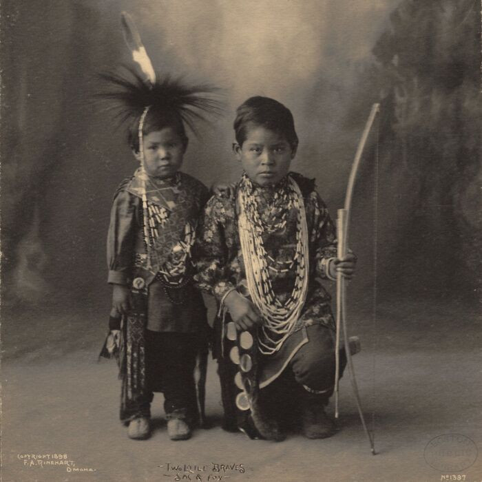 Two Little Braves, Sac & Fox, 1898