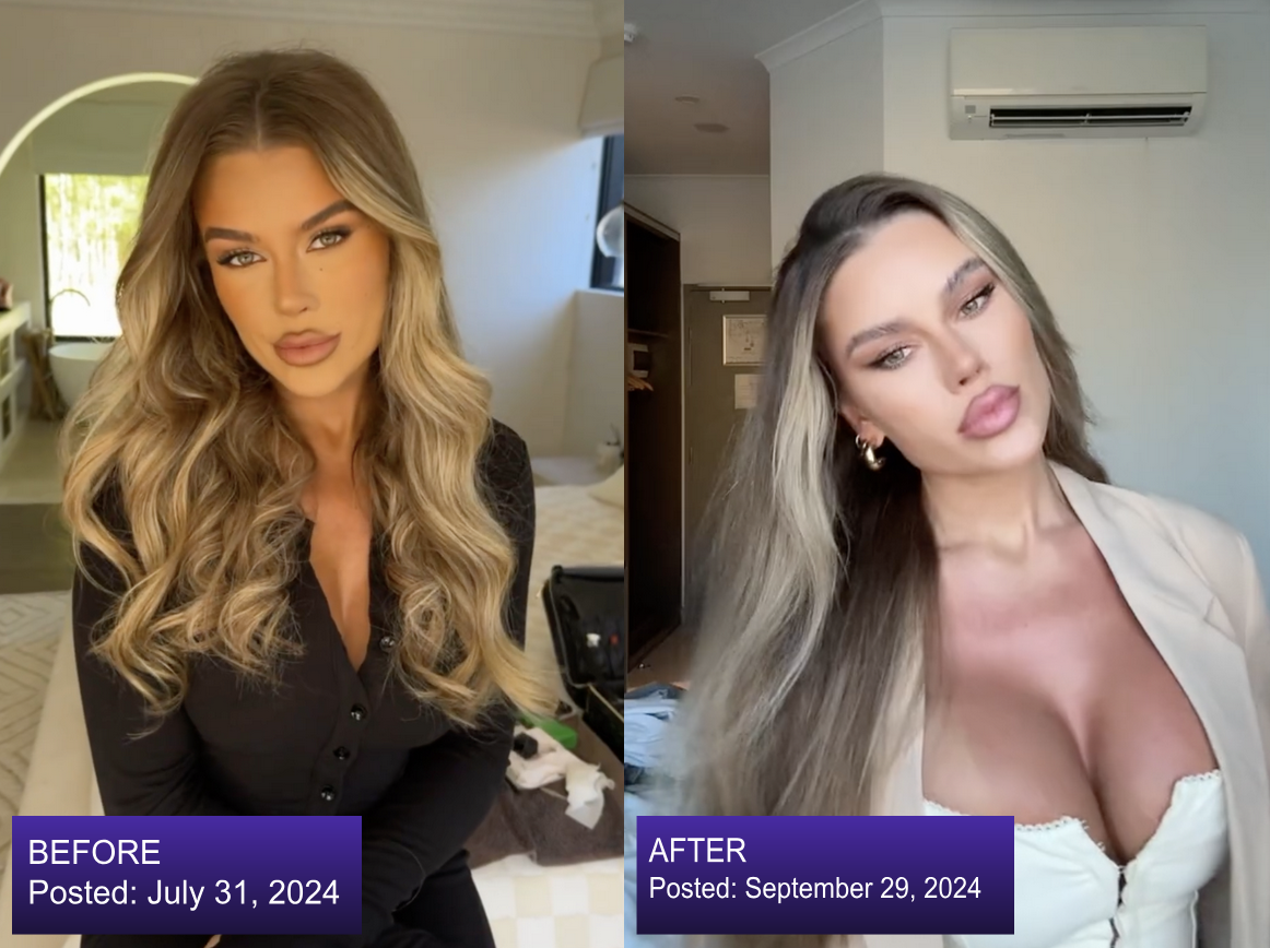 Here's a side-by-side pic for comparison: