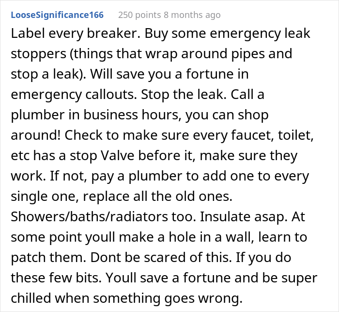 Do some work around the house yourself