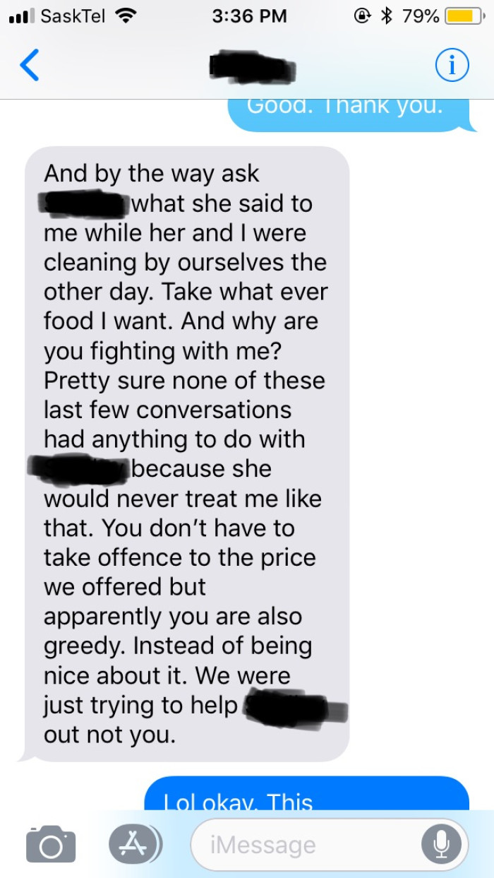 The neighbor didn't like how OP took over the conversation. They said this had nothing to do with him because it was his wife they were trying to help.