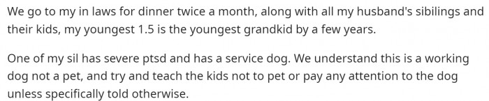 Here is the beginning of the story where she gives a bit of background info.