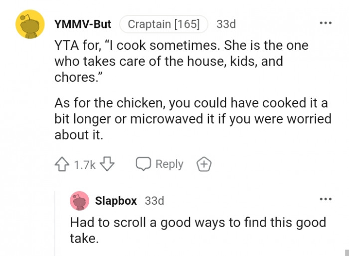 You could have cooked it a little longer