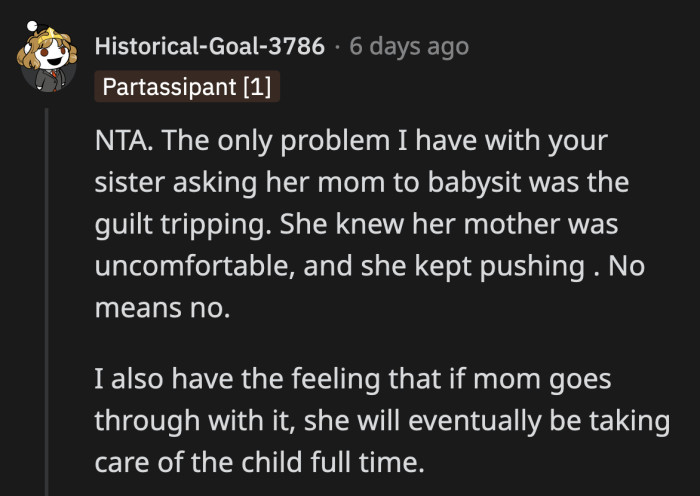 The eventual outcome would have been for their mom to raise her ex-husband's child full-time.