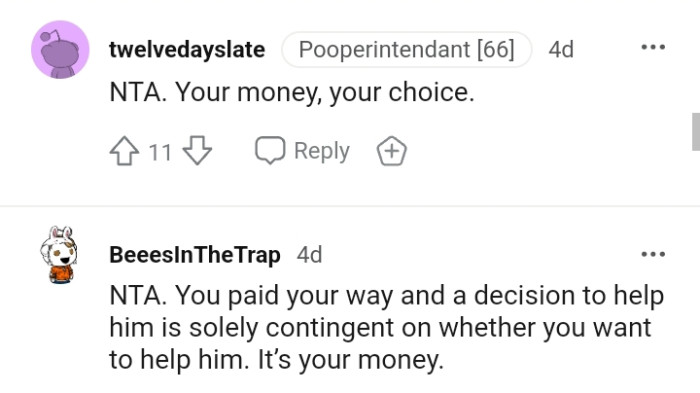 It's the OP's money, and it is his choice