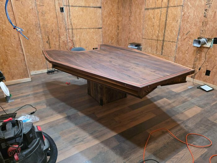 "Solid Walnut Gaming Table I Just Finished"