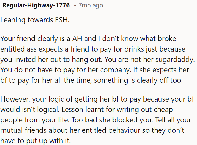 OP's friend's entitlement is unacceptable.