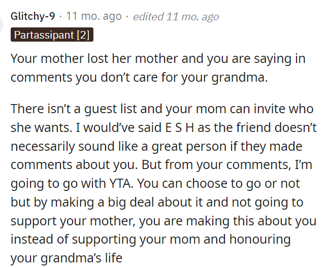 People came to the comments immediately and let OP know that they were being a little ridiculous.