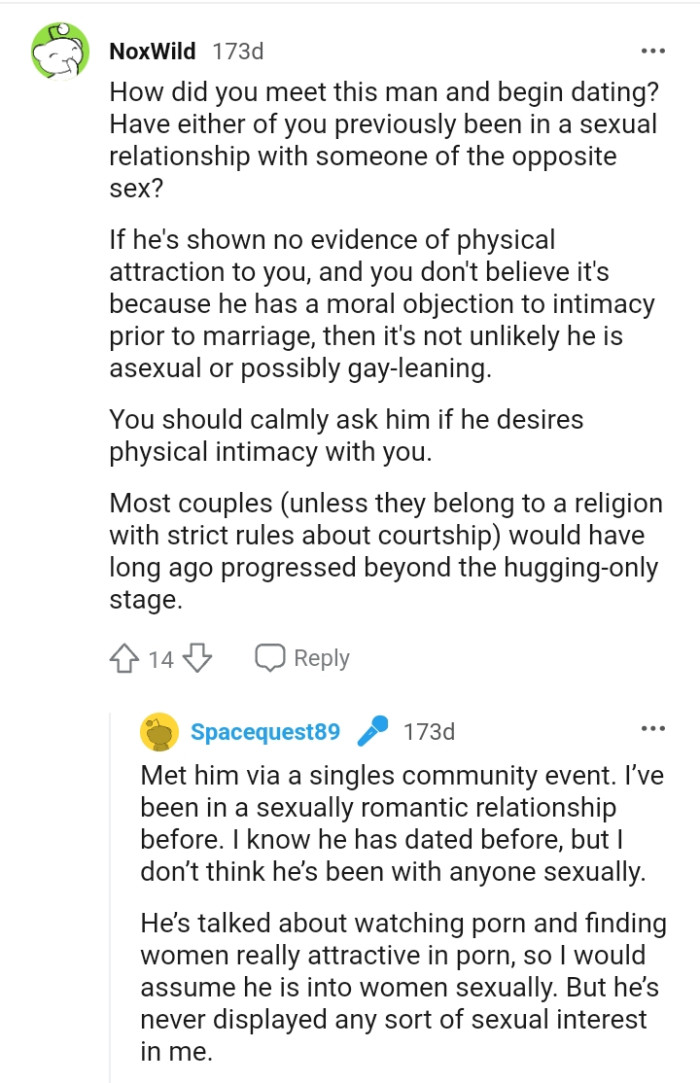 OP should calmly ask him about it