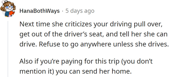 A Redditor had strong beliefs about OP's mother's behavior