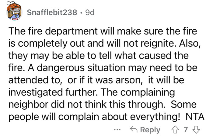 “The complaining neighbor did not think this through.”