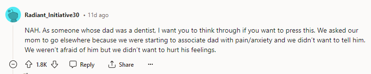 NAH - You are a dentist