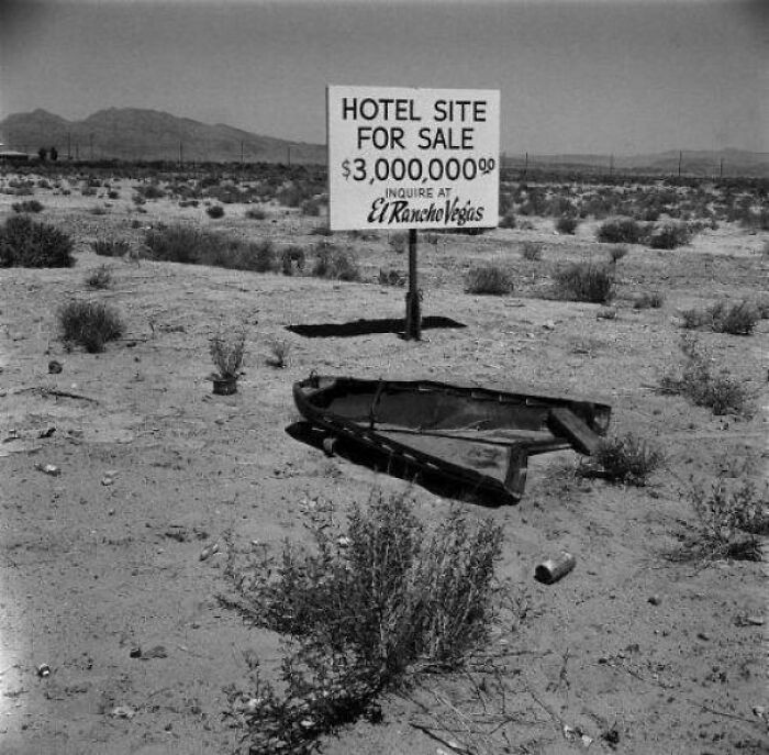 "What Is Now The Fully Developed Las Vegas Strip, 1955"