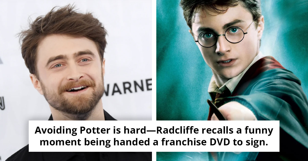 Daniel Radcliffe shares his thoughts on keeping his son from associating him with Harry Potter for as long as possible.