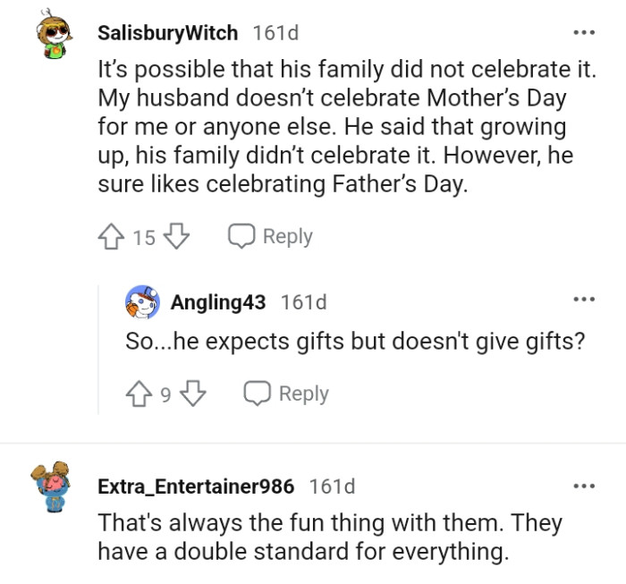 He sure likes celebrating father's day