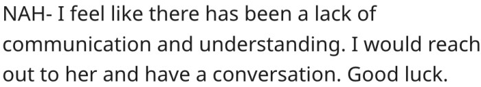 4. Clear communication should fix the problem.