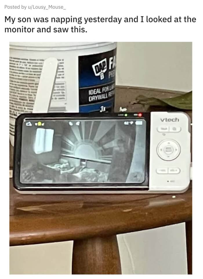 4. As Seen on a Baby Monitor