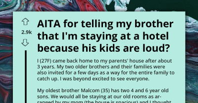 Sleep-Deprived Aunt Ruins Family Gathering By Leaving Because Her Nephews Were Too Loud