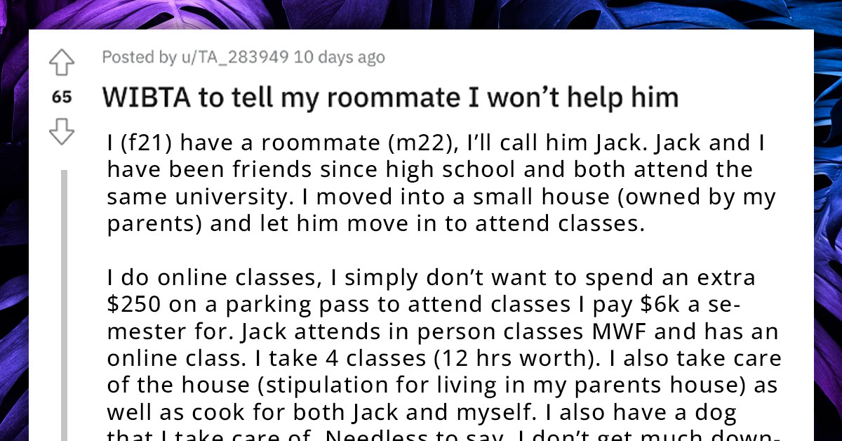 Redditor Refuses to Help Her Roommate with Schoolwork, Feels That It Would Be Cheating