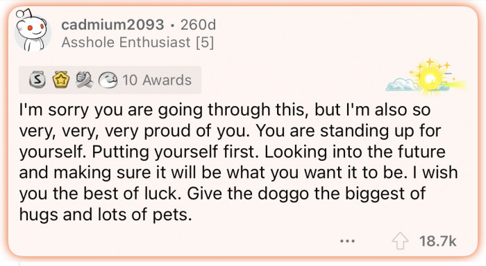 Here's how the Reddit community reacted to u/RoadIsland123's update: