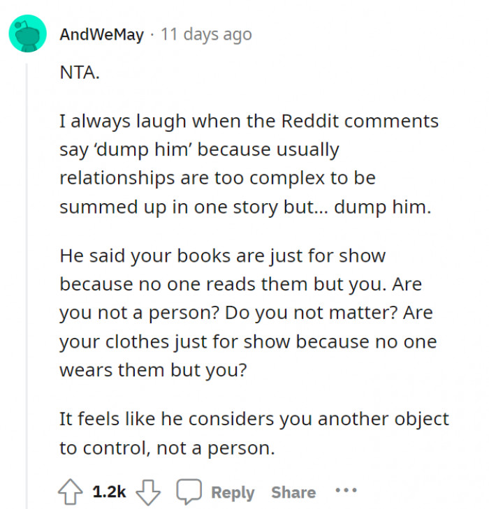 It’s cliché, but dump him.