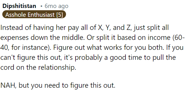 If they can't agree on this, it might be time to reconsider the relationship.