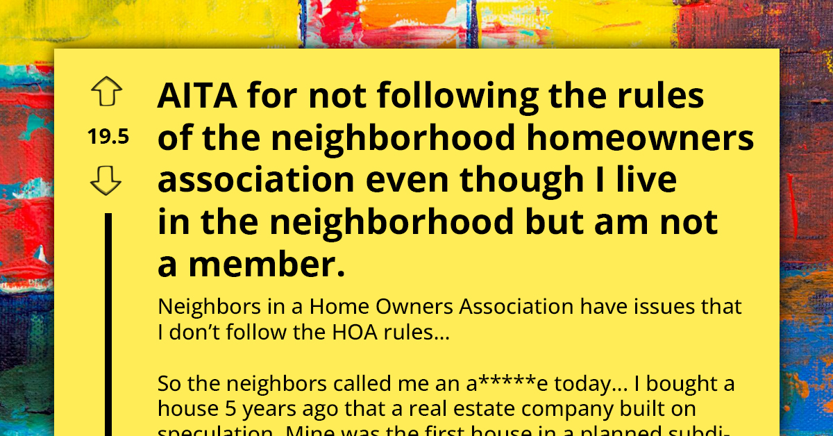 Rebel Homeowner Defies Local HOA, Stands Firm Against Bowing To Their Rules Due To ‘Grandfather Clause’ On Home