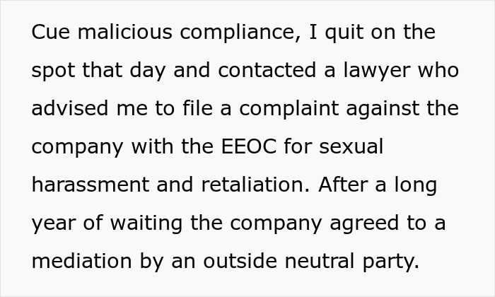 The company agreed to a mediation