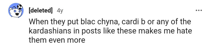 The fact that Blac Chyna was used for the meme is getting this Redditor riled up